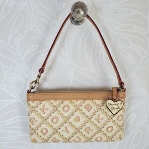 Vintage Dooney & Bourke Wristlet Mini Bag with Bag Charm